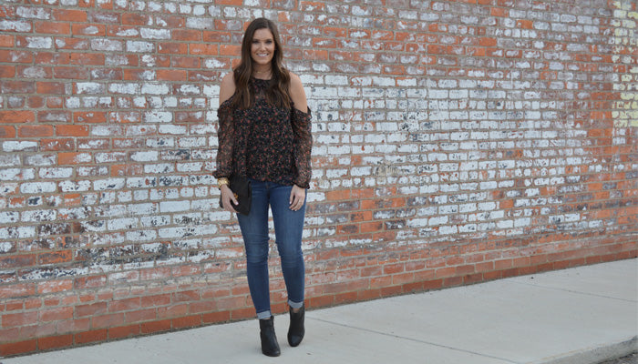floral blouse