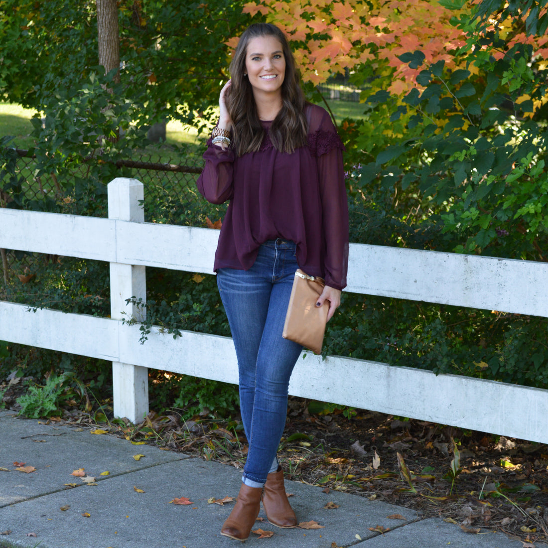 Gorgeous Lace Applique Blouse